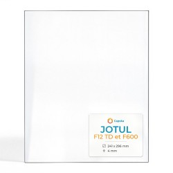 Jotul F600 Glass - 1 rounded corner Right side glass panel for wood burning stove