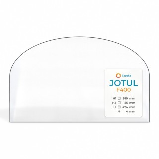 Jotul F400 Glass Panel - Arched Rectangle for Wood Burning Stove