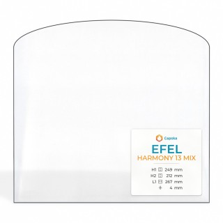Efel HARMONY 13 MIX Glass Panel for Wood Burning Stove
