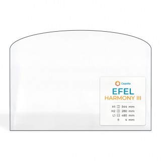 Efel HARMONY III Glass Panel for Wood Burning Stove