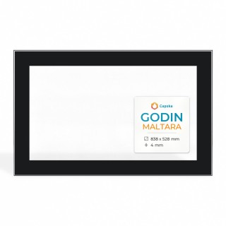 Vitre Godin MALTARA - Verre Rectangle Sérigraphié pour poêle à bois