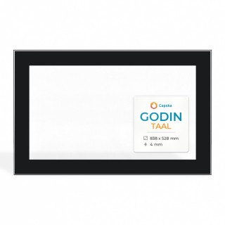 Vitre Godin TAAL - Verre Rectangle Sérigraphié pour poêle à bois