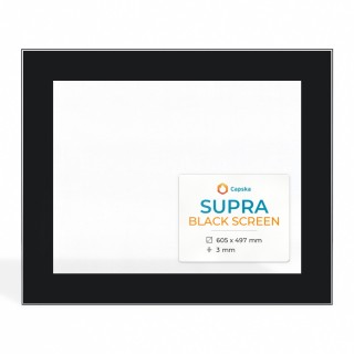 Supra BLACK SCREEN Glass - Rectangular Screen-printed Glass Panel