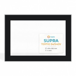 Supra TERTIO 54/540V Glass - Rectangular Screen-printed glass panel for fireplace insert