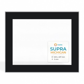 Supra MICHIGAN Glass - Rectangular Screen-printed Fireplace Insert Panel