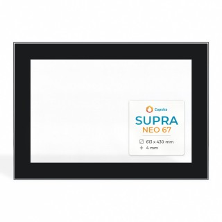 Supra NEO 67 Glass - Rectangular Fireplace Insert Panel