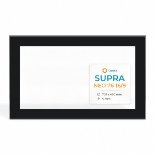 Supra NEO 76 16/9 Glass - Fireplace Insert Panel