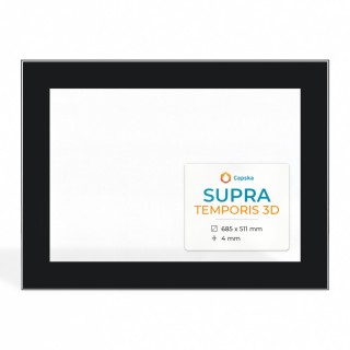 Supra TEMPORIS 3D Glass - Rectangular Fireplace Panel