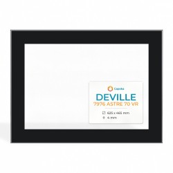 Deville 7976 ASTRE 70 VR Glass - Rectangular Screen-printed glass panel for fireplace insert