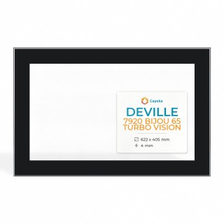 Vitre Deville 7920 BIJOU 65 TURBO VISION - Verre Rectangle pour insert