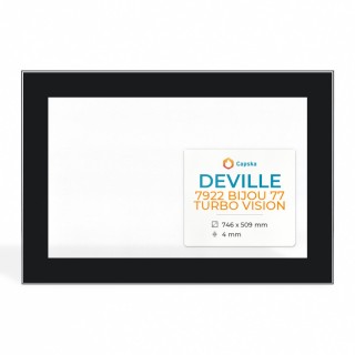 Deville 7922 BIJOU 77 TURBO VISION Glas - Kaminglas für Kaminofen