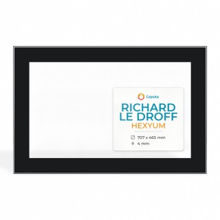 Richard Le Droff HEXYUM Glas - Rechteck Siebdruck Kaminglas