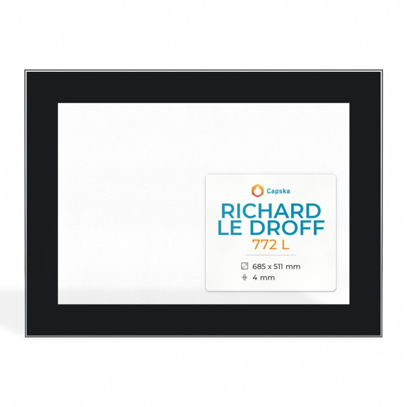 Vitre Richard Le Droff 772 L - Verre Rectangle Sérigraphié