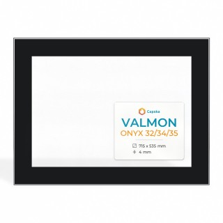 Vetro Valmon ONYX 32/34/35 per Caminetto - Serigrafato Rettangolare