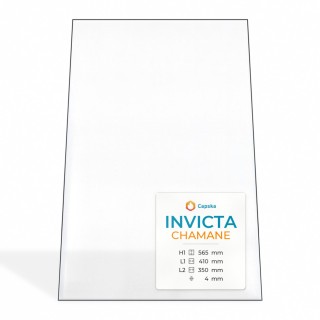 Invicta CHAMANE Glas - Gleichschenkliges Trapez Kaminglas für Kaminofen