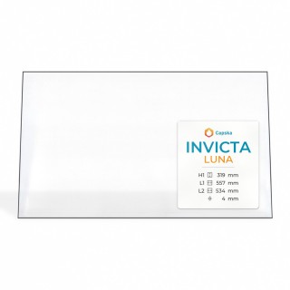 Vetro Invicta LUNA - Vetro Trapezoidale isoscele per stufa a legna