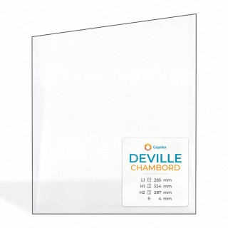 Vetro Deville CHAMBORD (porta destra) - Vetro Trapezio rettangolare Diritto