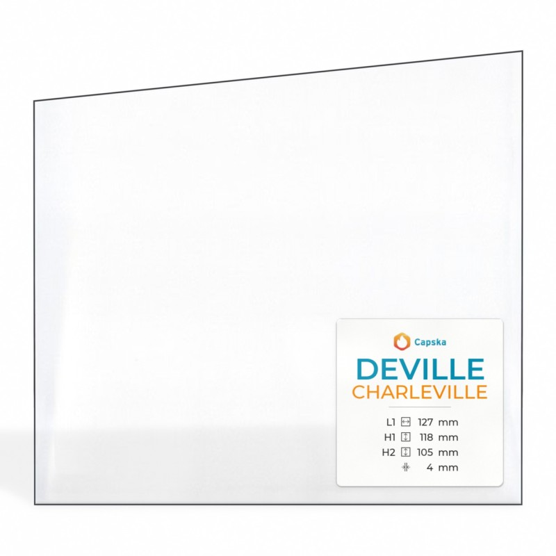 Vitre Deville CHARLEVILLE (petit trapèze) - Verre Trapèze rectangle