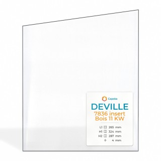 Vetro Deville 7836 INSERT BOIS 11 KW - Vetro Trapezio rettangolare Diritto