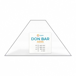 Vitre Don Bar AERA - Verre Trapèze isocèle pour insert