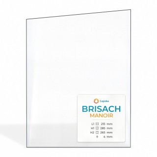 Vitre Brisach MANOIR - Verre Trapèze rectangle Côté droit