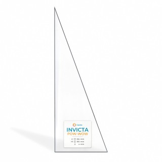 Vitre Invicta POW-WOW - Verre Triangle isocèle Côté droit pour poêle à bois