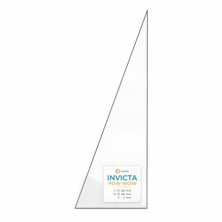 Invicta POW-WOW Glas - Dreieck Kaminglas für Kaminofen