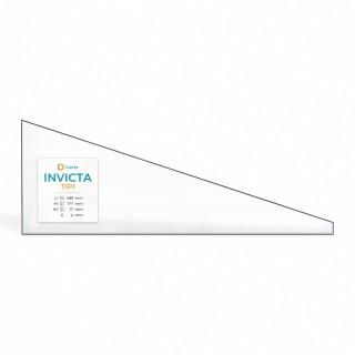 Vitre Invicta TIPI - Verre Triangle isocèle Côté droit pour poêle à bois