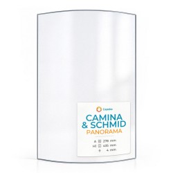Vetro Camina & Schmid PANORAMA - Vetro Curvo per stufa a legna