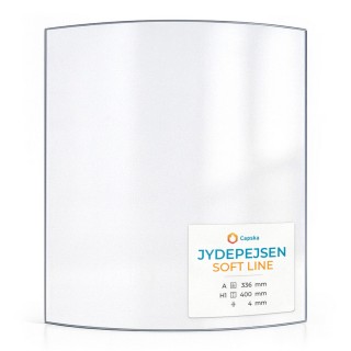 Kaminglas Jydepejsen SOFT LINE - gebogenes Glas