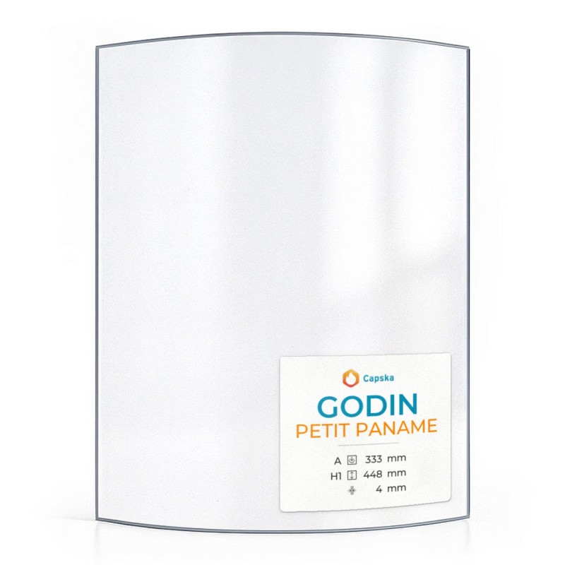 Vitre Godin PETIT PANAME - Verre Courbe pour poêle à bois
