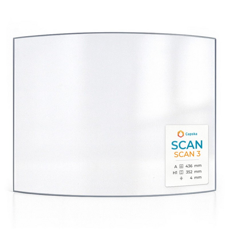 Vetro SCAN 3 Curvo 436x352 mm - Capska