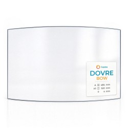Dovre BOW Glas - in sich gebogenes Kaminglas für Kaminofen
