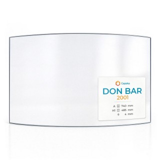 Vitre Don Bar 2001 - Verre Courbe pour poêle à bois