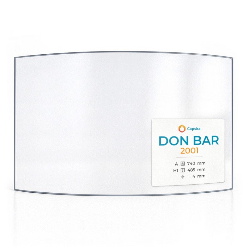 Vetro Don Bar 2001 - Vetro Curvo per stufa a legna