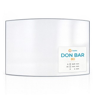 Don Bar 80 Glass - Curved Glass Panel for Wood Burning Stove