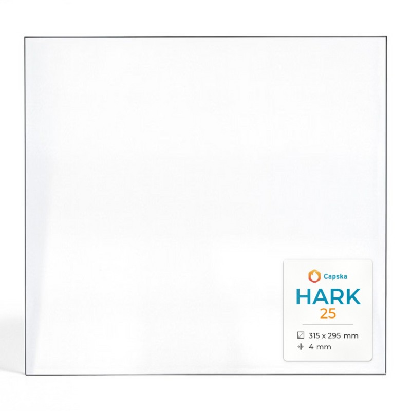 Vitre Hark 25 - Verre Rectangle pour poêle à bois
