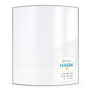 Vitre Hark 57 - Verre Courbe pour poêle à bois