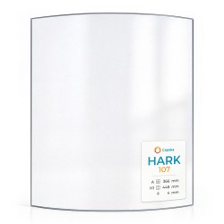 Hark 107 Glas - in sich gebogenes Kaminglas für Kaminofen