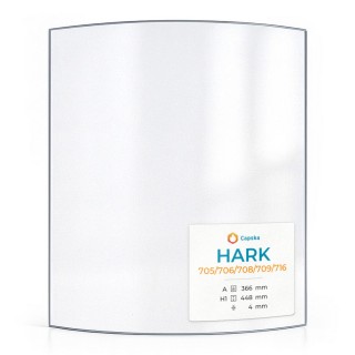 Vitre Hark 705/706/708/709/716 - Verre Courbe pour poêle à bois