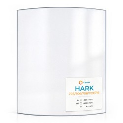 Vitre Hark 705/706/708/709/716 - Verre Courbe pour poêle à bois