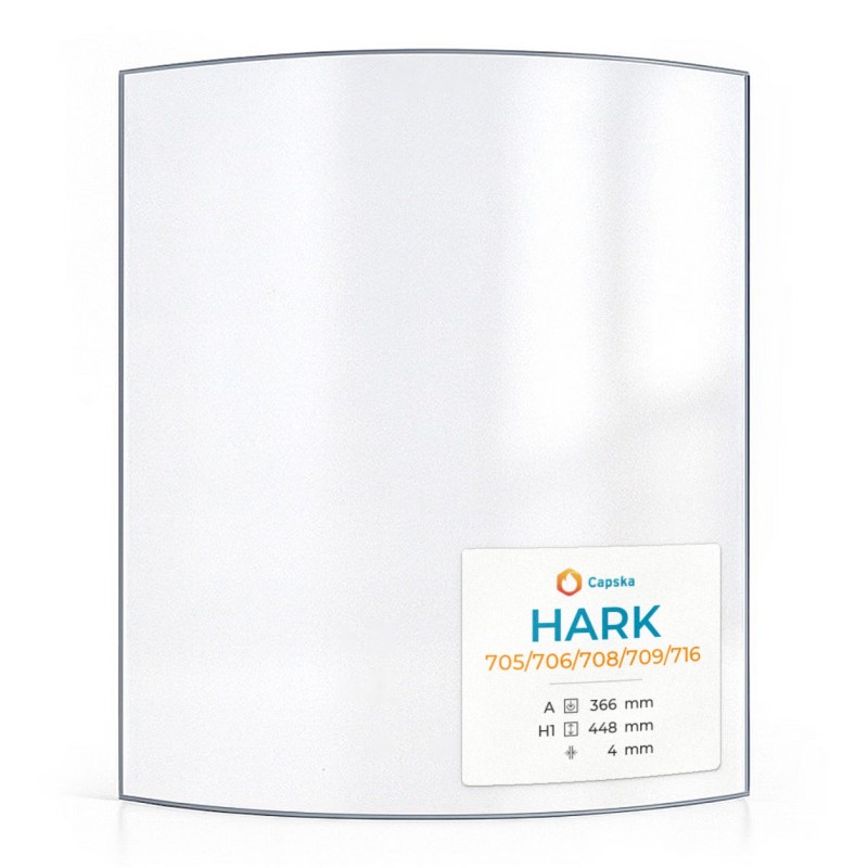 Vitre Hark 705/706/708/709/716 - Verre Courbe pour poêle à bois