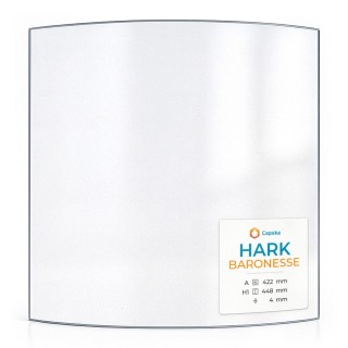 Vitre Hark BARONESSE - Verre Courbe pour poêle à bois