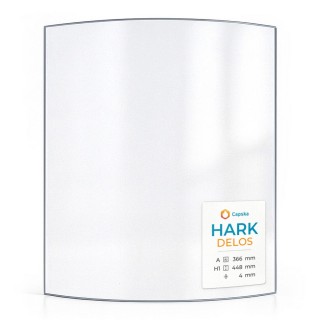HARK DELOS Glass - Curved Glass Panel for Wood Burning Stove
