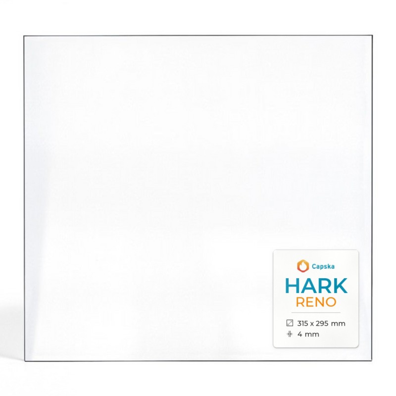 Hark RENO Glas - Rechteck Kaminglas für Kaminofen