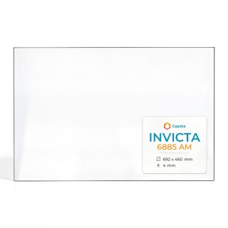 Vitre Invicta 6885 AM - Verre Rectangle Percé pour insert