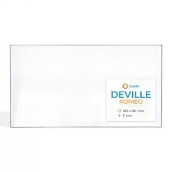 Vitre Deville ROMEO - Verre Rectangle pour poêle à fioul