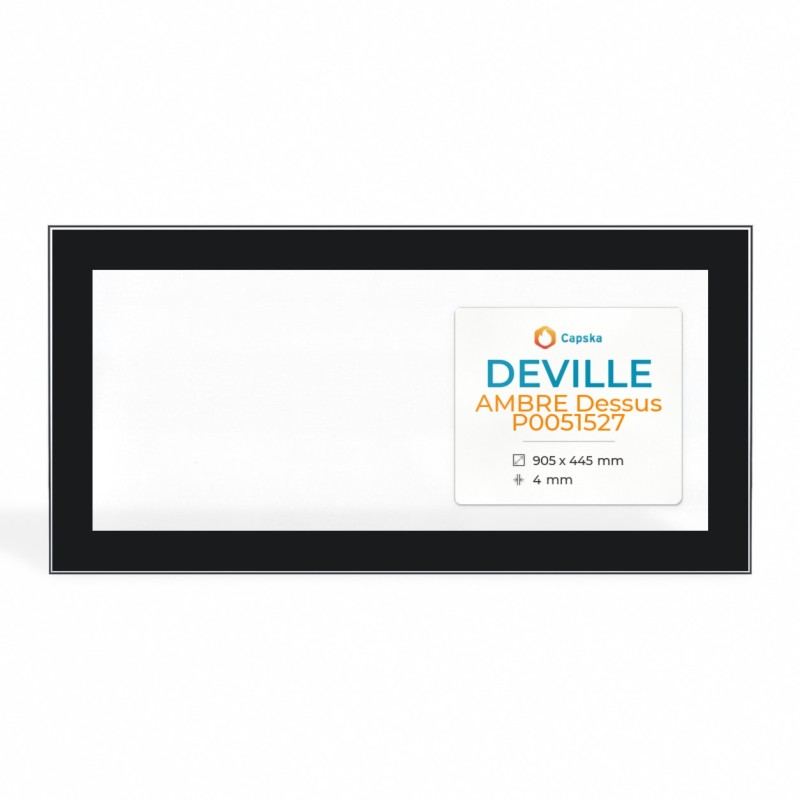 Deville AMBRE DESSUS P0051527 Glas - Rechteck Siebdruck Kaminglas