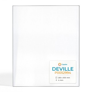 Vitre Deville P0052994 - Verre Rectangle pour poêle à granulés