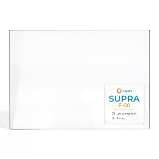 Vitre Supra F 60 - Verre Rectangle pour insert